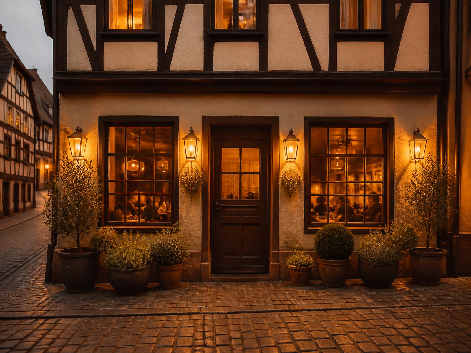 Ein Haus, das man abends nicht eilig verlässt.